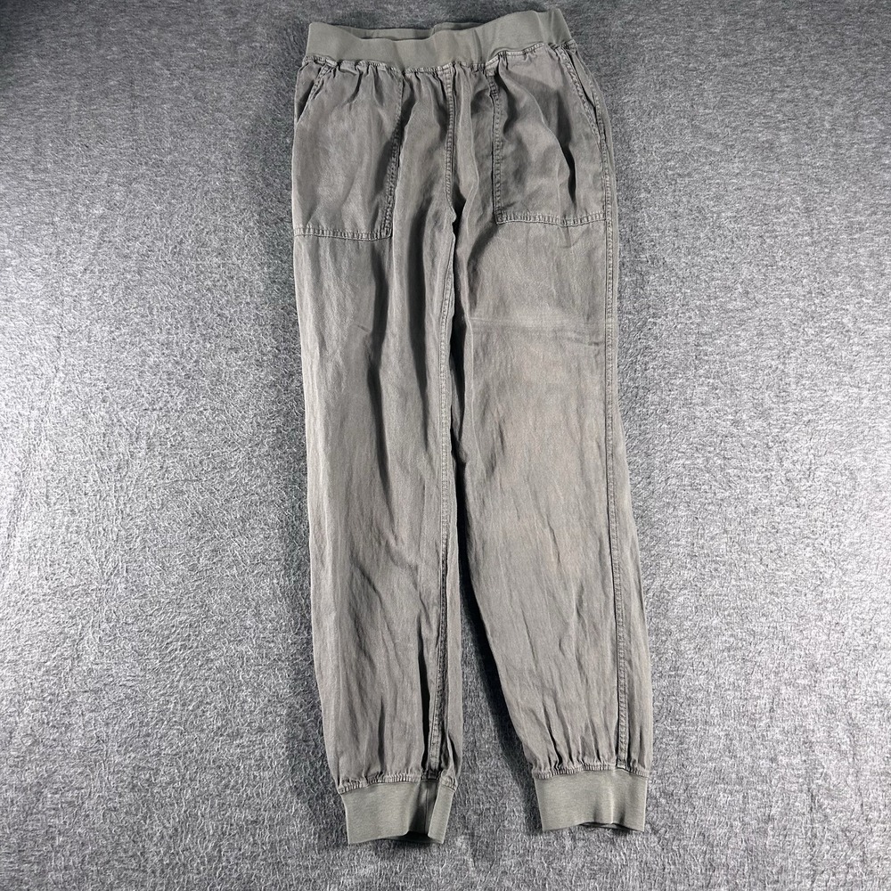 Faherty Arlie Day Taper Jogger Pants Size M Tencel Linen Blend Pull On Pockets